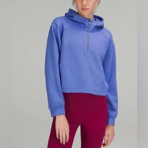 NWOT NEW Lululemon Modal Spacer Training Half-Zip Hoodie Wild Indigo